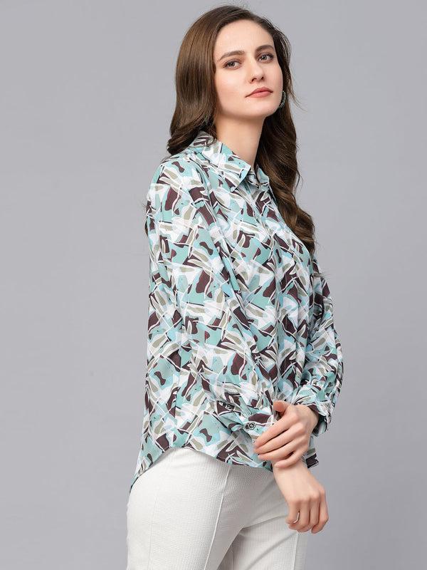 Gipsy Gipsy Olive Synthetics Shirt Olive