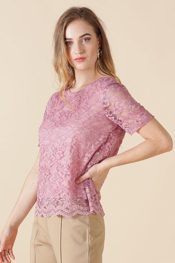 Gipsy Gipsy Onion Pink Net Fabric Blouse