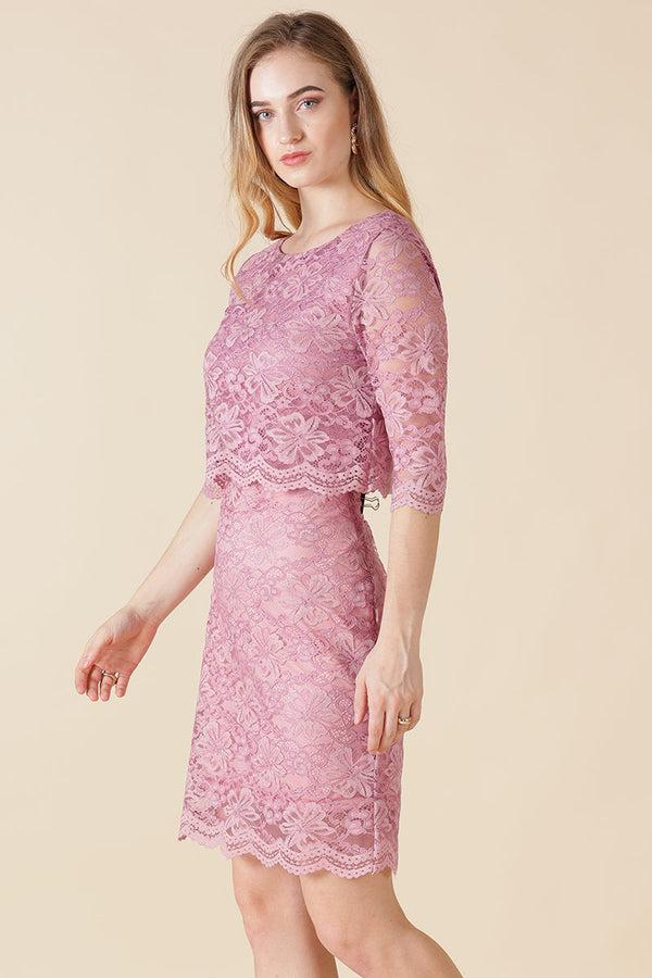 Gipsy Gipsy Onion Pink Net Fabric Dress