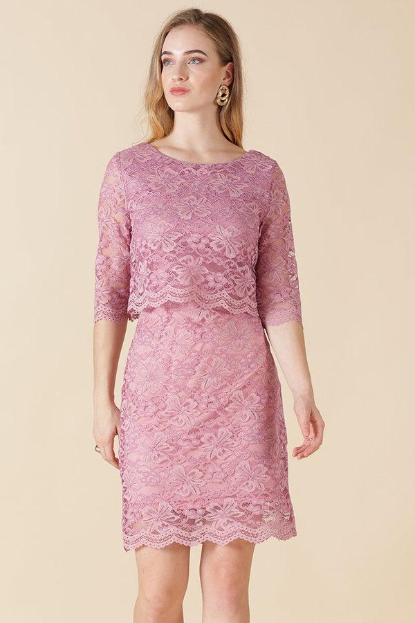 gipsy Gipsy Onion Pink Net Fabric Dress