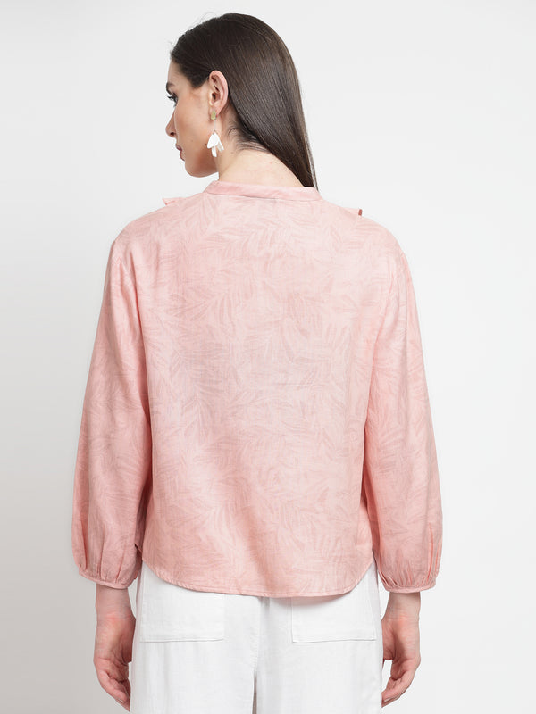 Gipsy Gipsy Peach Cotton Print Tunic Peach