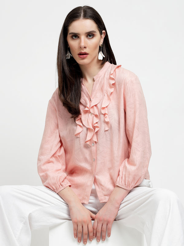 Gipsy Gipsy Peach Cotton Print Tunic Peach