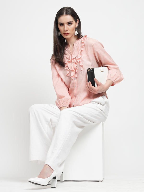 Gipsy Gipsy Peach Cotton Print Tunic Peach