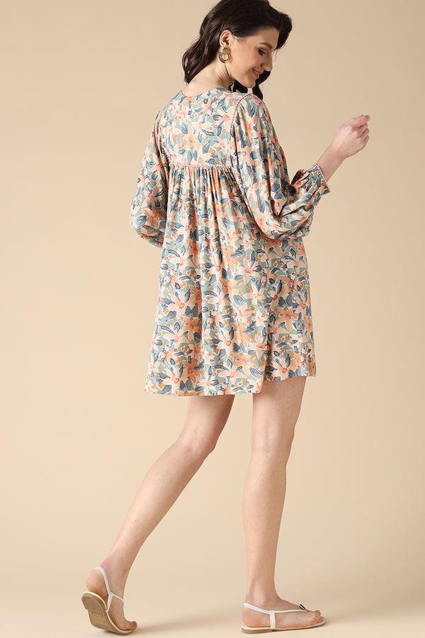 Gipsy Gipsy Peach Fashion Rayon Dress Peach