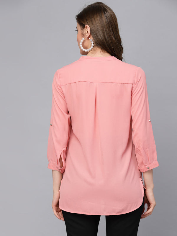 Gipsy Gipsy Peach Georgette Tunic Peach