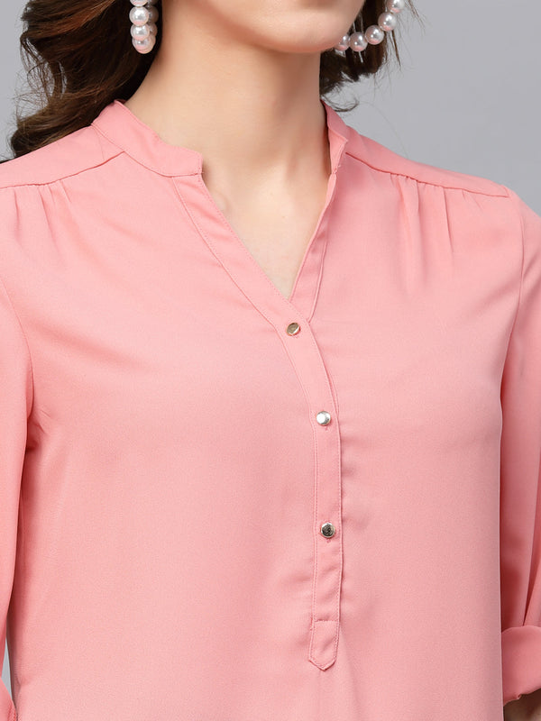 Gipsy Gipsy Peach Georgette Tunic Peach