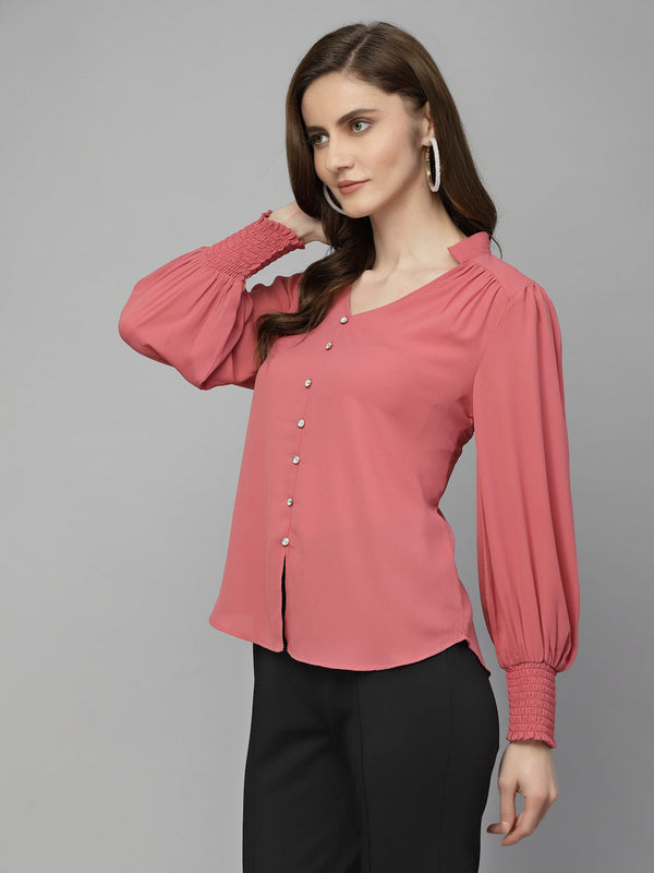 Gipsy Gipsy Peach Georgette Tunic Peach