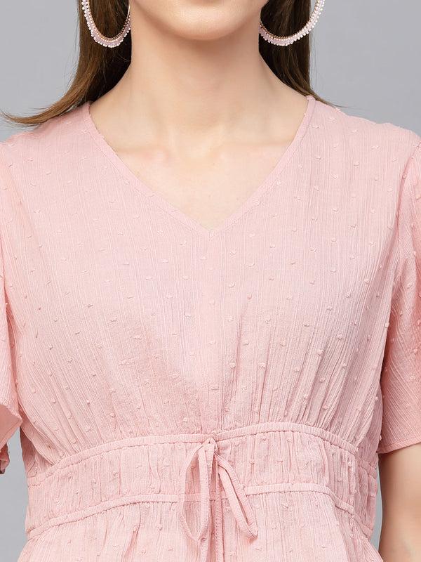 Gipsy Gipsy Pink Cotton Dobby Blouse Pink