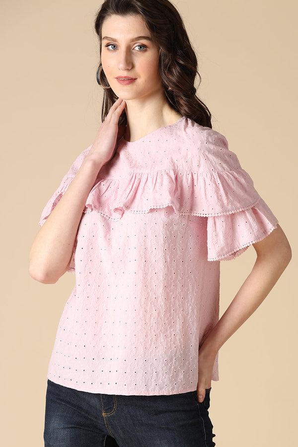 Gipsy Gipsy Pink Fashion Cotton Blouse Pink