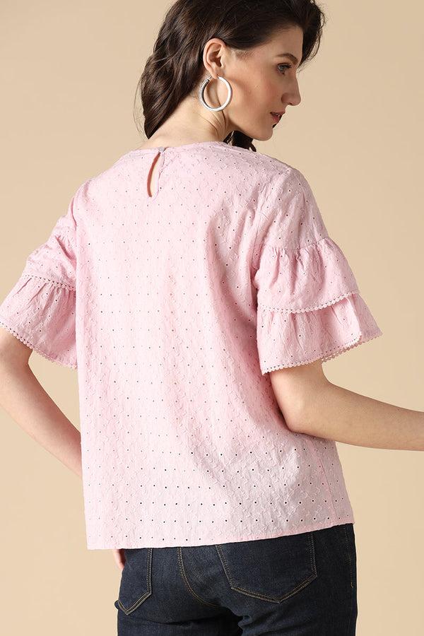 Gipsy Gipsy Pink Fashion Cotton Blouse Pink