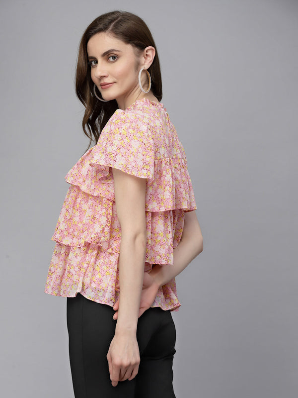 Gipsy Gipsy Pink Georgette Blouse Pink