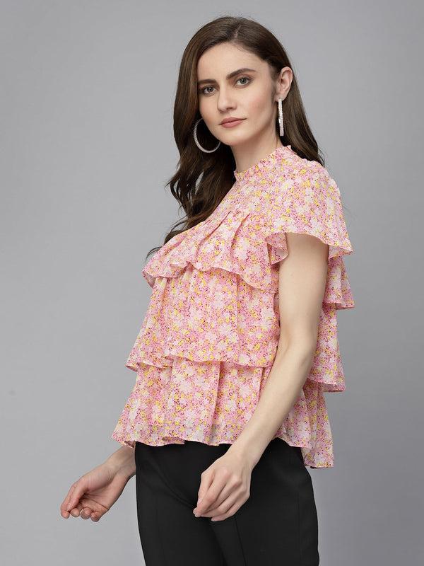 Gipsy Gipsy Pink Georgette Blouse Pink