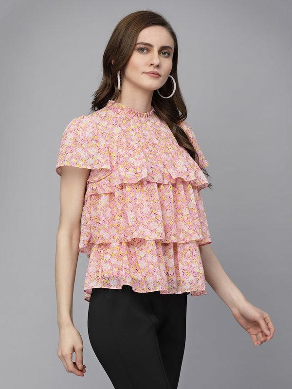 Gipsy Gipsy Pink Georgette Blouse Pink