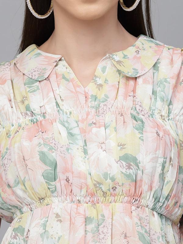 Gipsy Gipsy Pink Georgette Co-Ord Top Pink