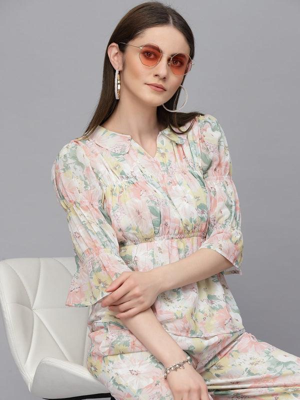 gipsy Gipsy Pink Georgette Co-Ord Top Pink