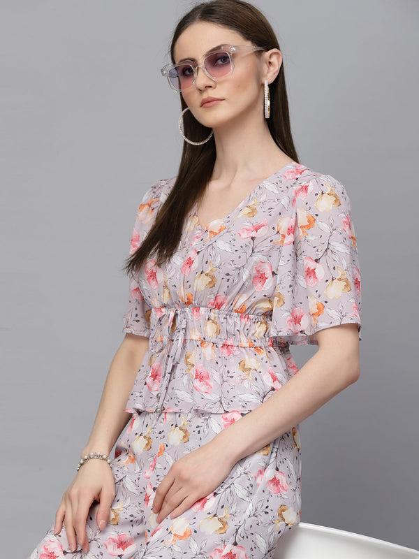 gipsy Gipsy Pink Georgette Co-Ord Top Pink