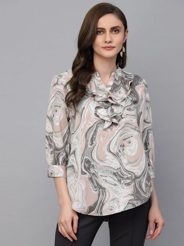 gipsy Gipsy Pink Georgette Tunic Pink