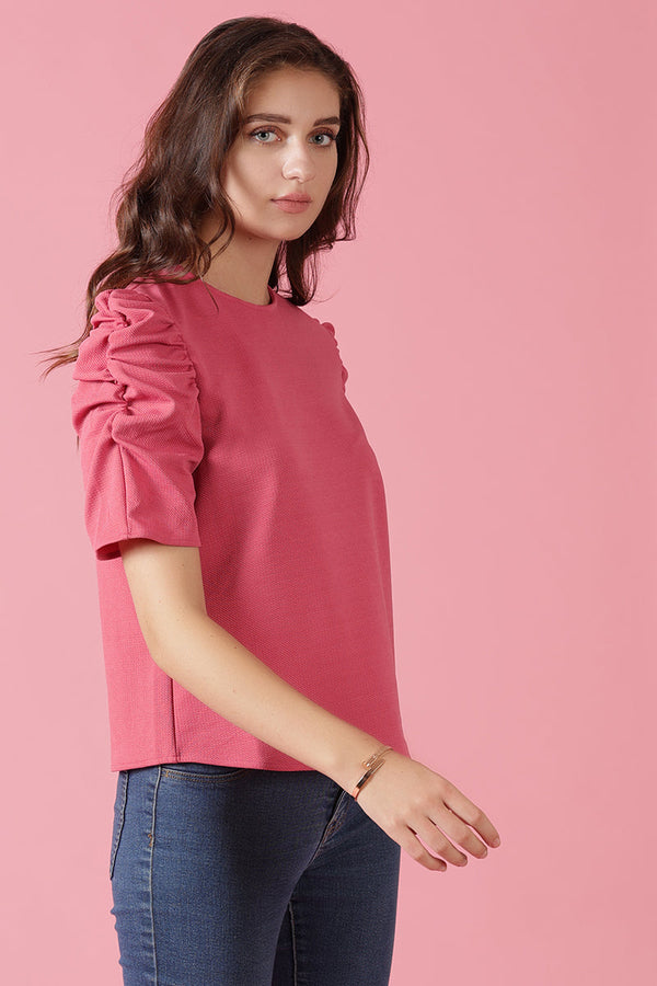 Gipsy Gipsy Pink Knit Blouse Pink