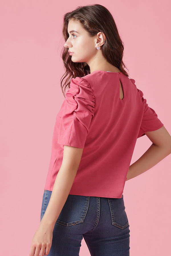 Gipsy Gipsy Pink Knit Blouse Pink