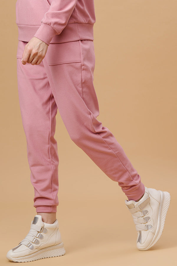 Gipsy Gipsy Pink Poly Knit Co-Ord Pant Pink