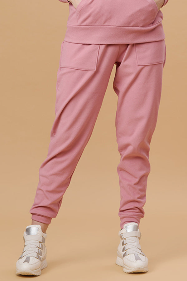 gipsy Gipsy Pink Poly Knit Co-Ord Pant Pink