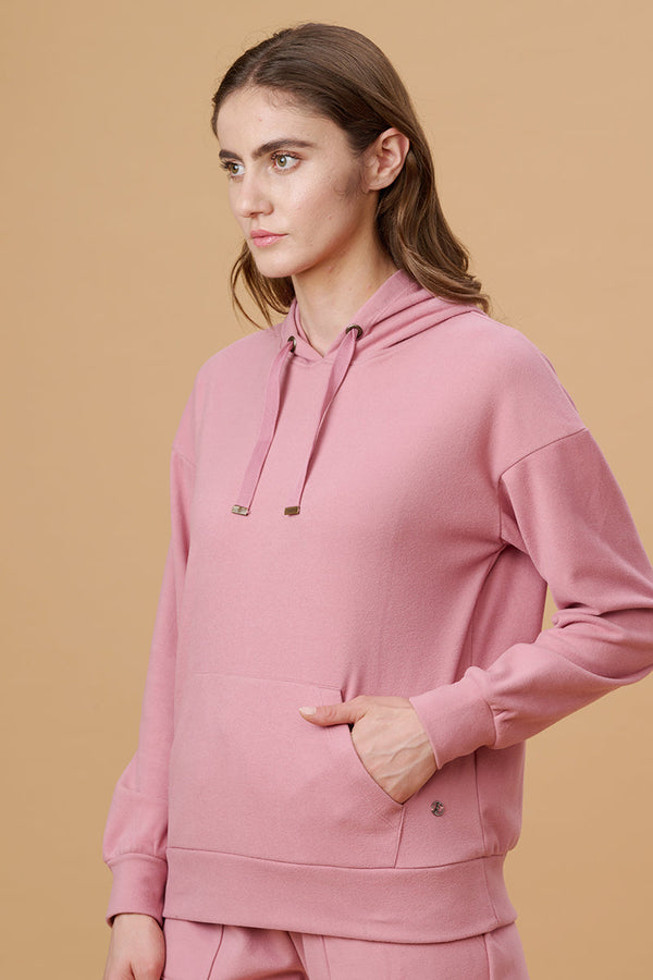 gipsy Gipsy Pink Poly Knit Co-Ord Top Pink