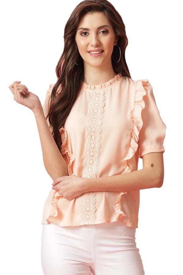 gipsy Gipsy Pink Royal Georgette Blouse