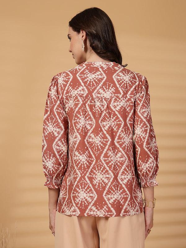 Gipsy Gipsy Pink Tie-Dye Rayon Tunic