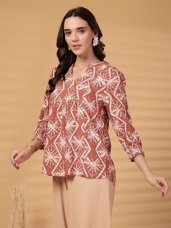 Gipsy Gipsy Pink Tie-Dye Rayon Tunic