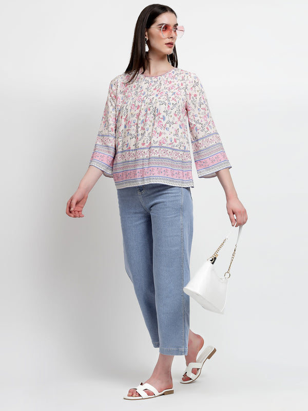 Gipsy Gipsy Purple Rayon Tunic Purple