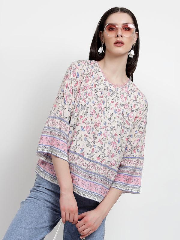 Gipsy Gipsy Purple Rayon Tunic Purple