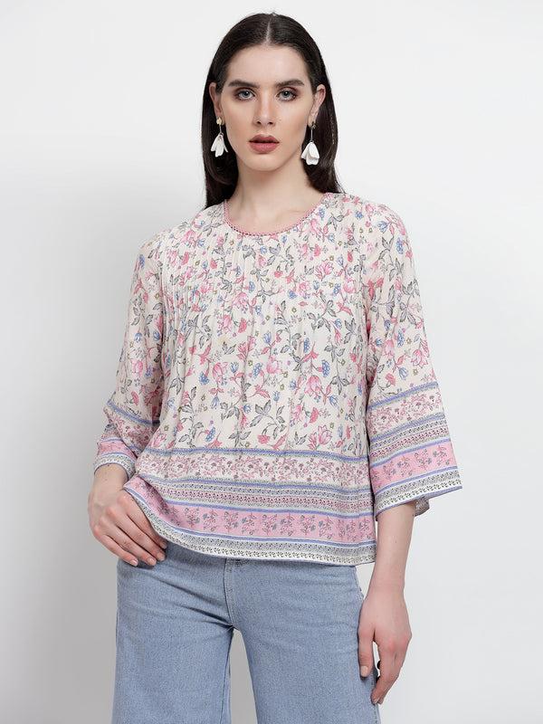 gipsy Gipsy Purple Rayon Tunic Purple