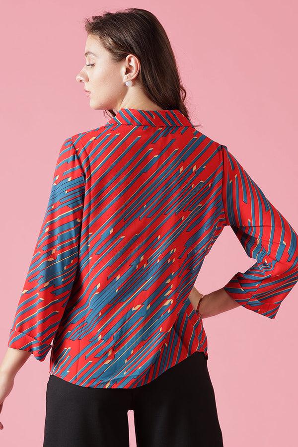 Gipsy Gipsy Red Georgette Tunic Red