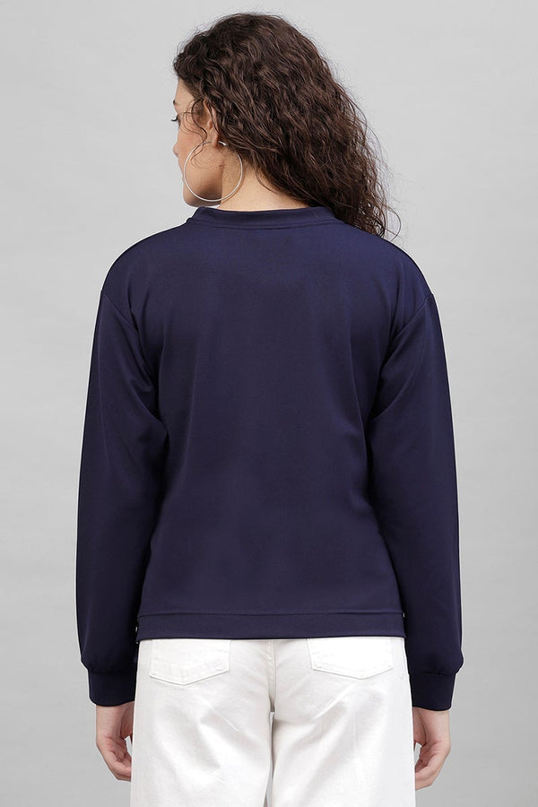 Gipsy Gipsy Royal Blue Polyster Top Navy Blue