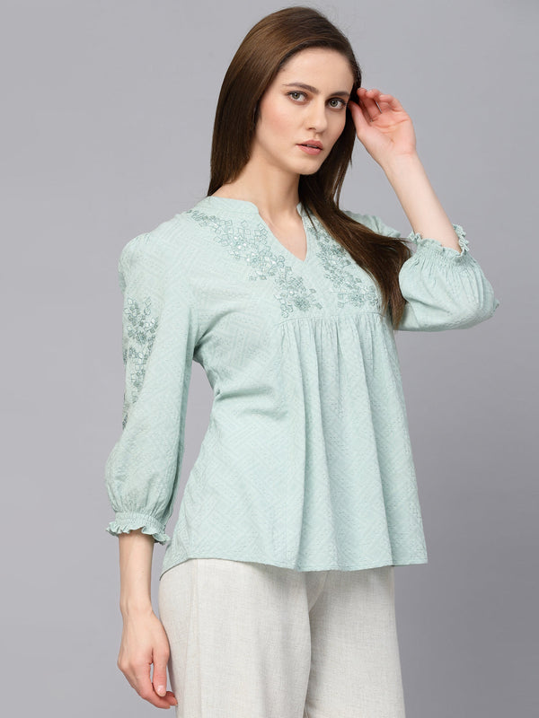 Gipsy Gipsy Sage Cotton Tunic Sage