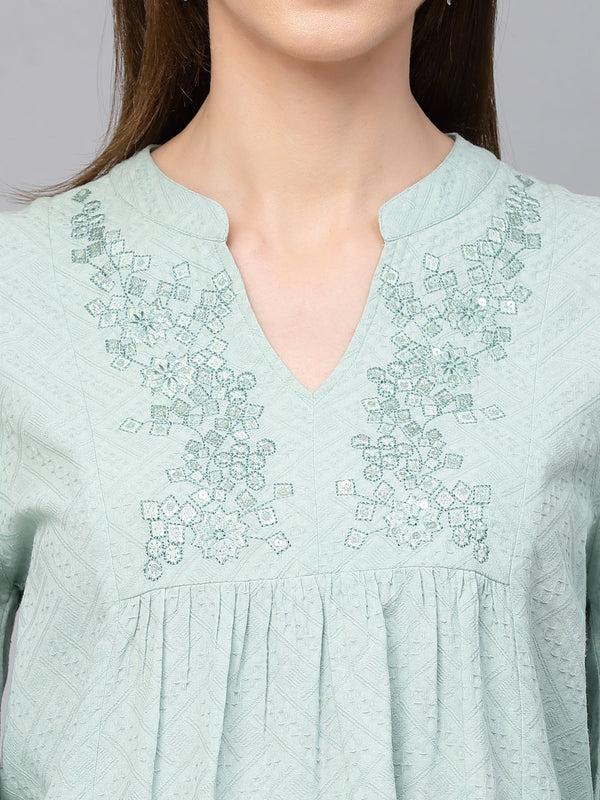 Gipsy Gipsy Sage Cotton Tunic Sage