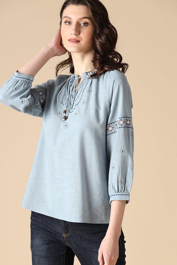 Gipsy Gipsy Sage Fashion Cotton Tunic Sage