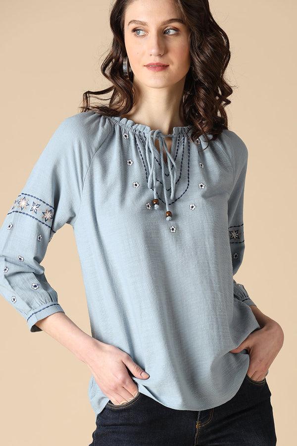 gipsy Gipsy Sage Fashion Cotton Tunic Sage
