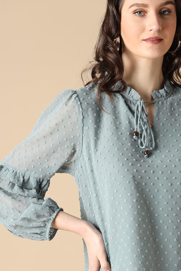 Gipsy Gipsy Sage Fashion Georgette Tunic Sage