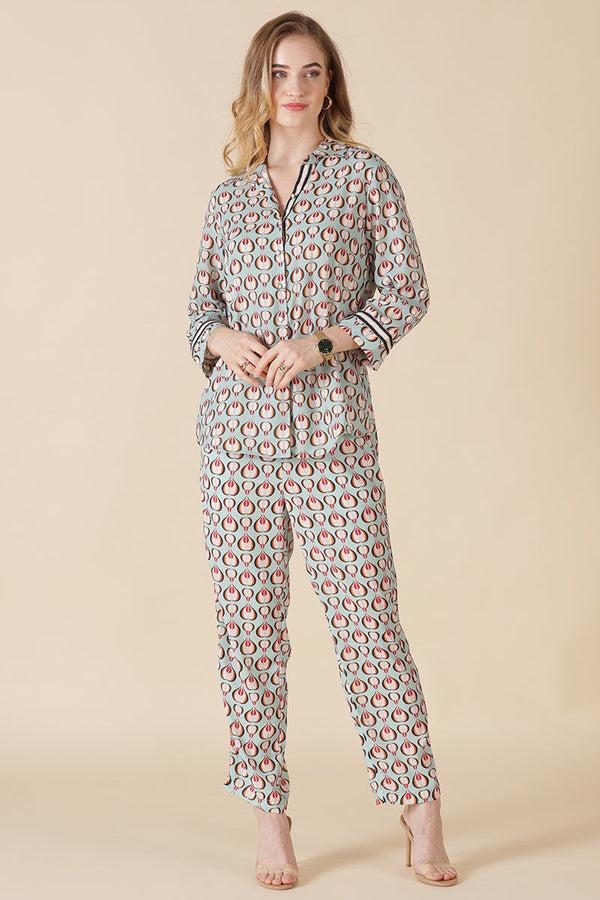 Gipsy Gipsy Sage Georgette Co-Ord Top Sage