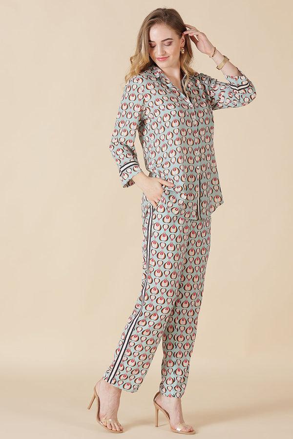 Gipsy Gipsy Sage Georgette Co-Ord Top Sage