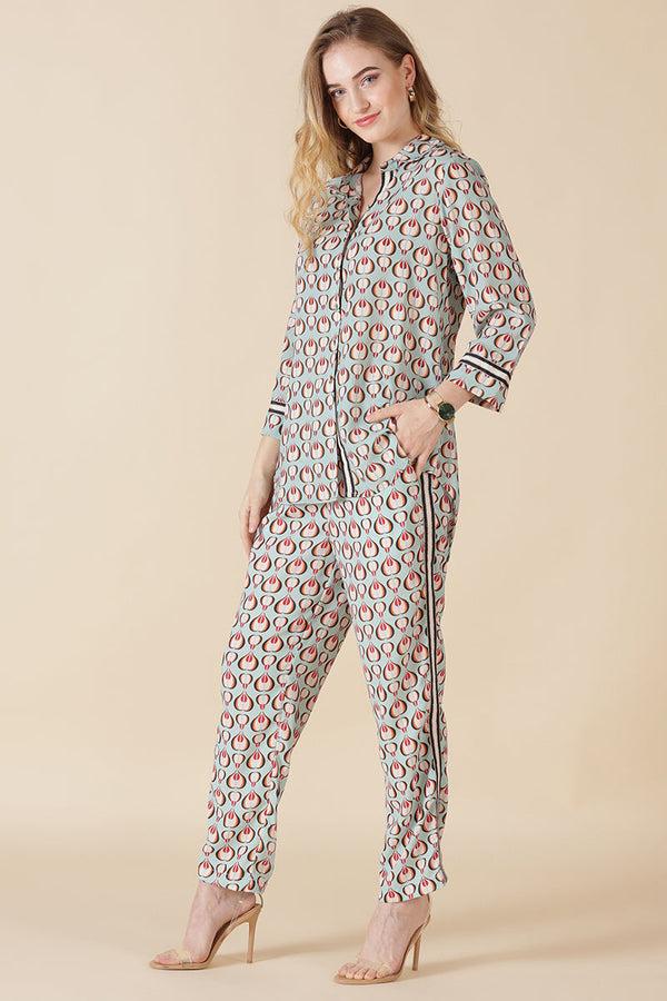 Gipsy Gipsy Sage Georgette Co-Ord Top Sage