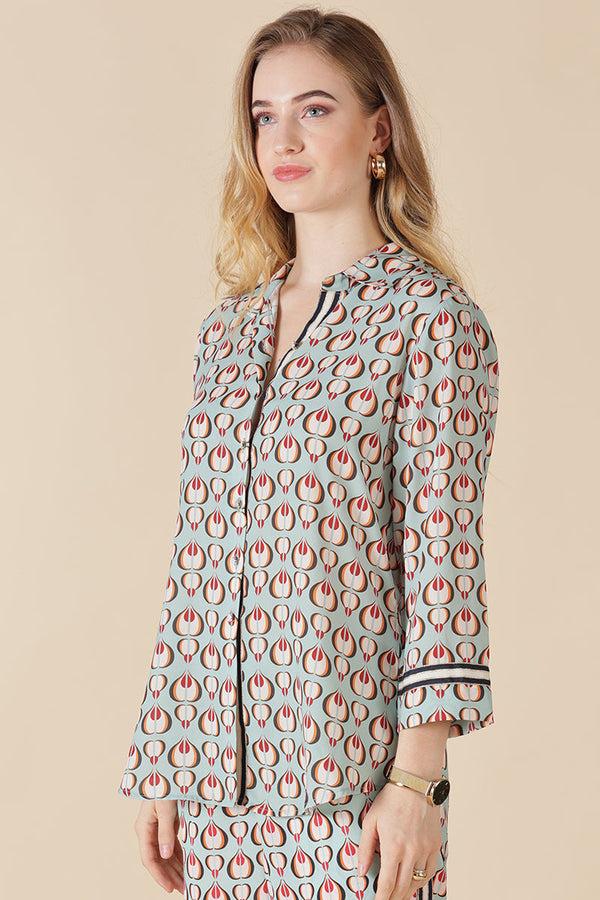 gipsy Gipsy Sage Georgette Co-Ord Top Sage