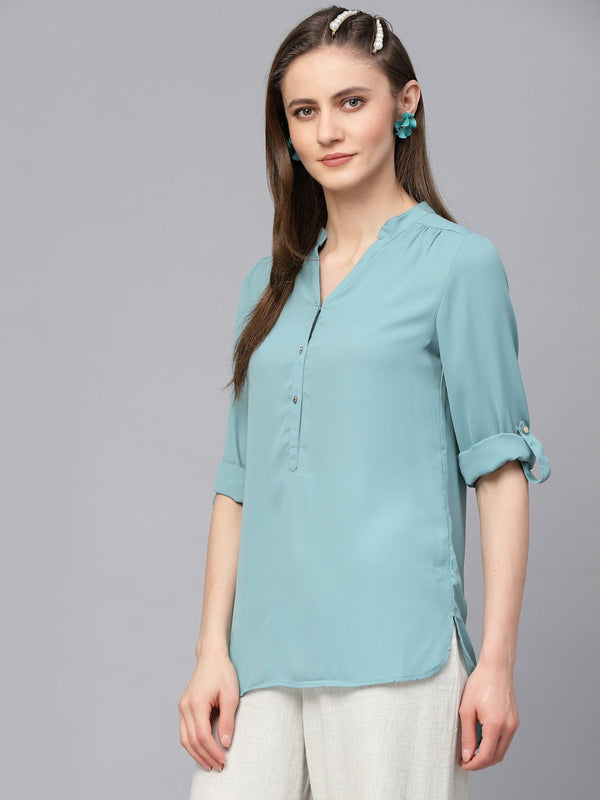 Gipsy Gipsy Sage Georgette Tunic Sage