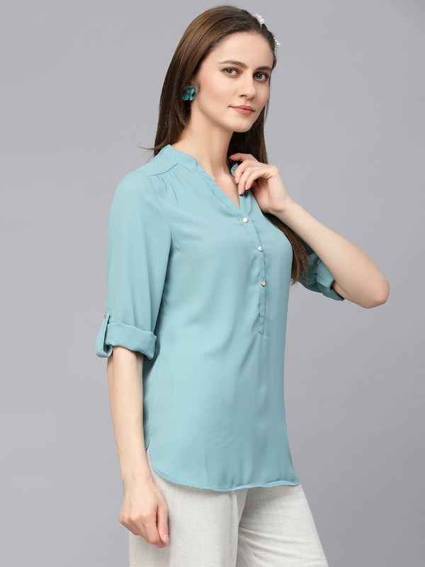 Gipsy Gipsy Sage Georgette Tunic Sage