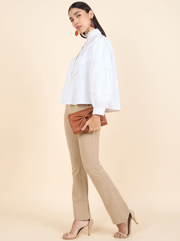 Gipsy Gipsy Stylish Women Shirts Collection White