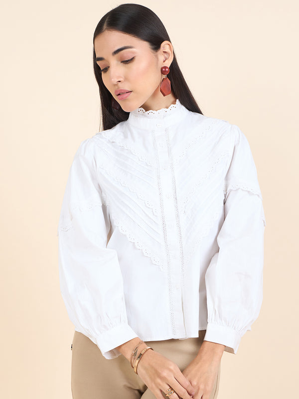 gipsy Gipsy Stylish Women Shirts Collection White