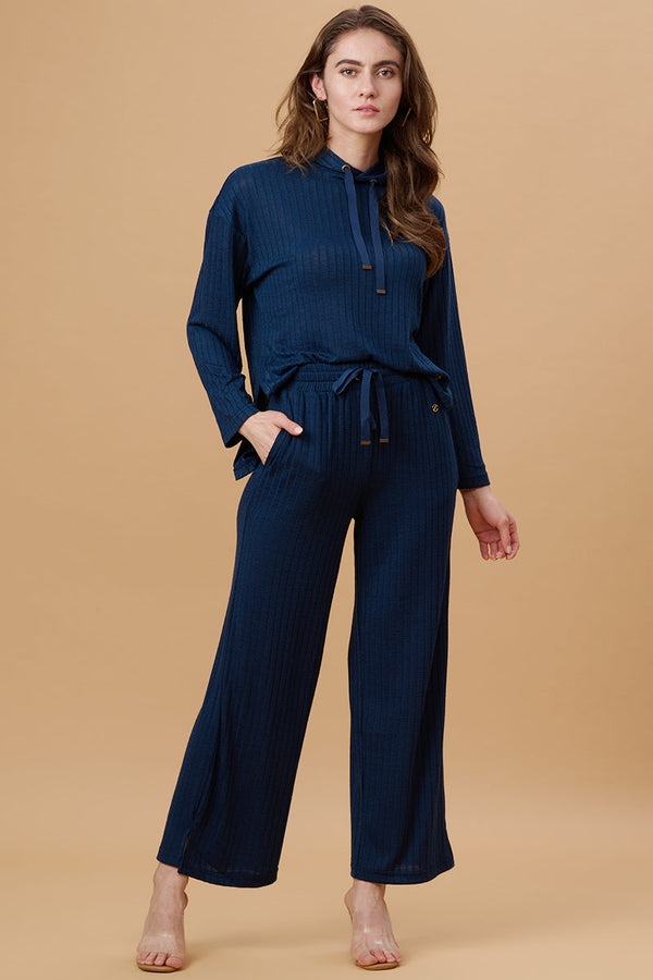 Gipsy Gipsy Teal Poly Knit Co-Ord Top Teal