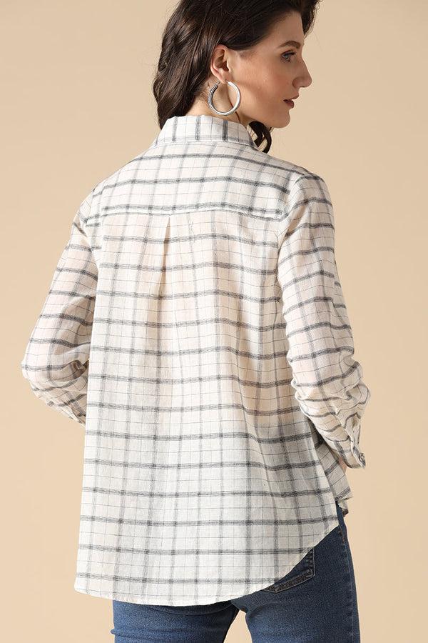 Gipsy Gipsy White Fashion Cotton Shirt White