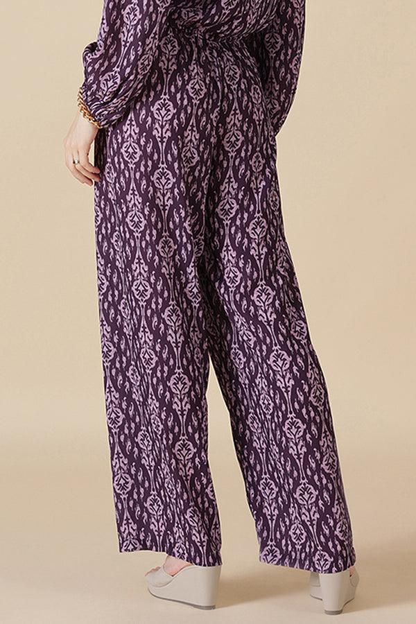 Gipsy Gipsy Wine Georgette Co-Ord Pant Wine